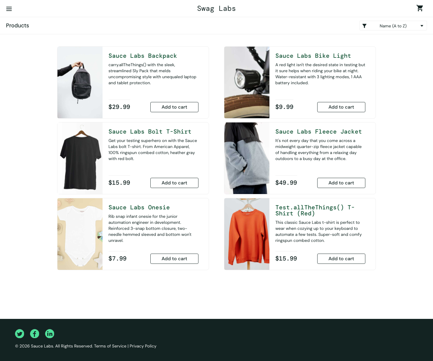 Demo 3 Login All Tools