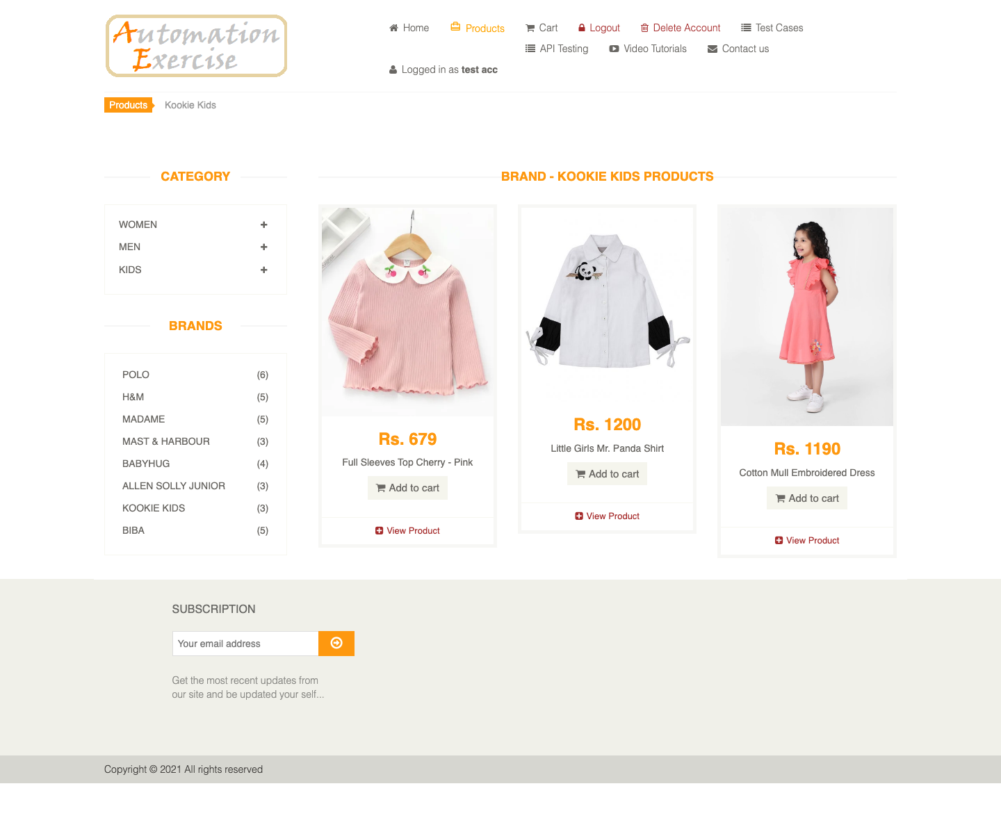 Demo 1 Login All Tools