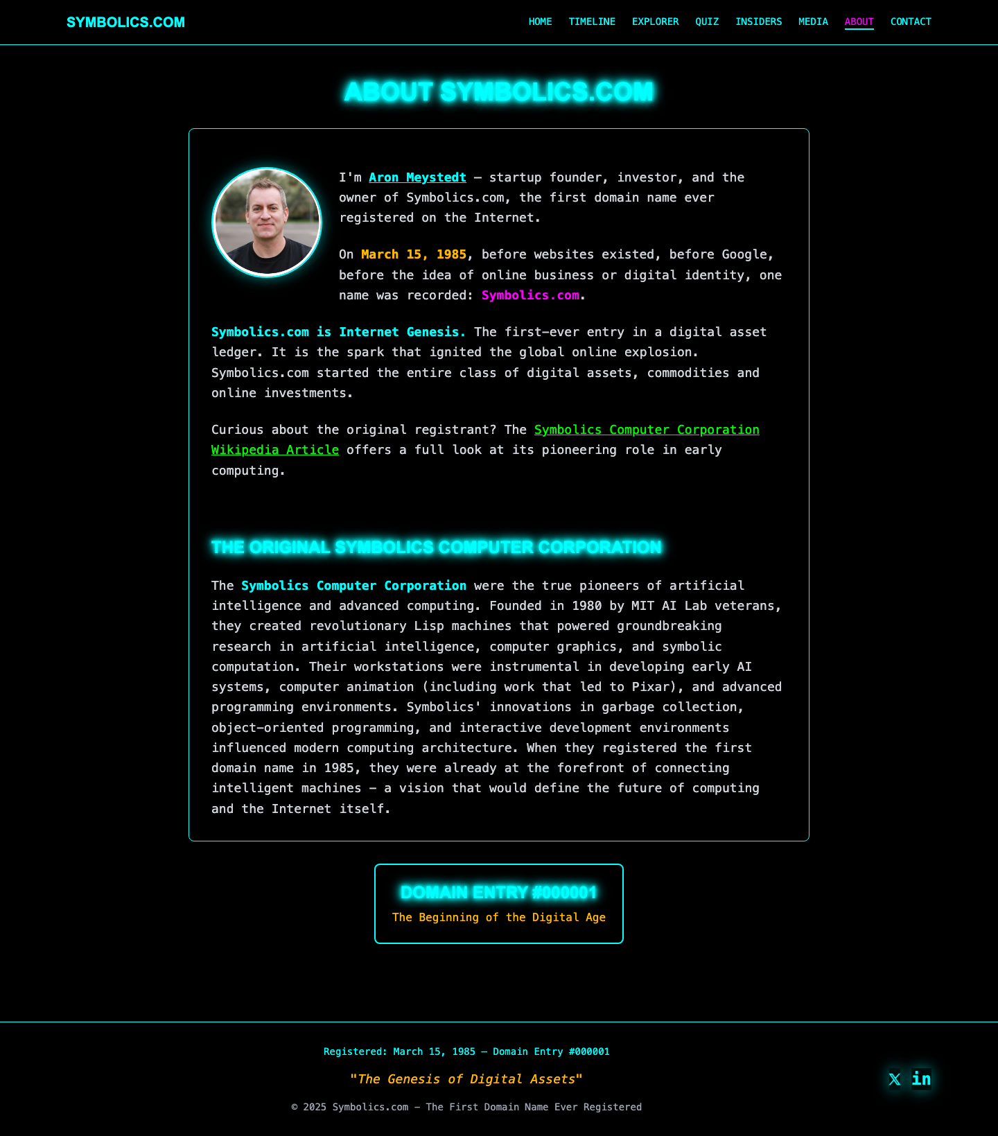 Screenshot preview for Symbolics