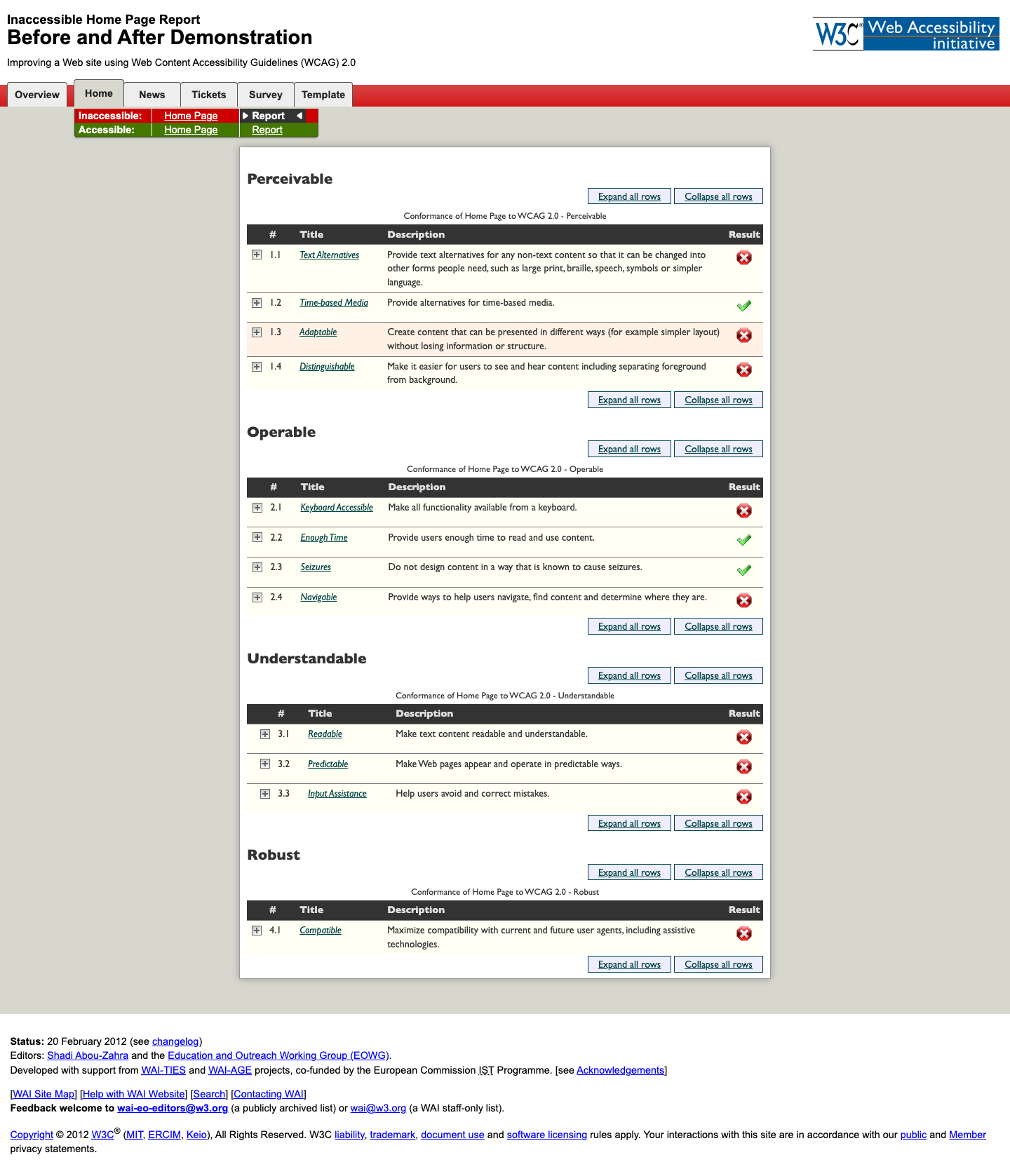 WAI Demo Before
