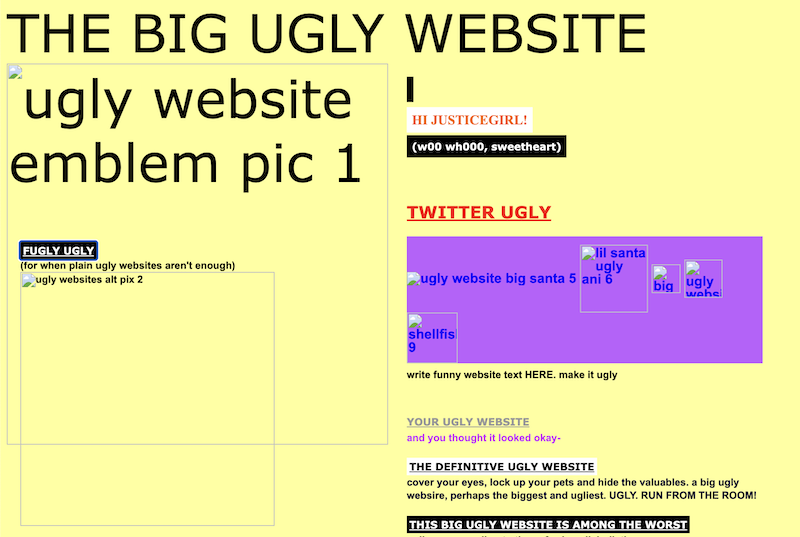 The Big Ugly Website